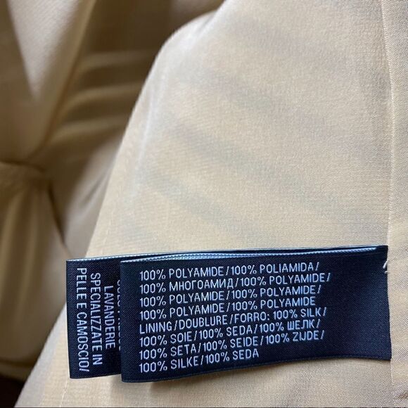 Ralph Lauren 2015 Resort Sandstone Beige Chevron Lamb Leather Zip Front Jacket - Picture 7 of 16